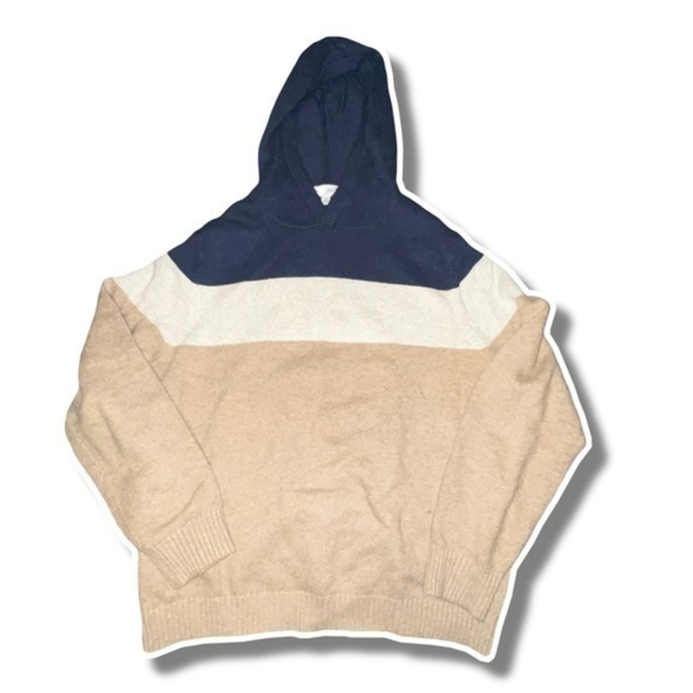Goodfella’s Pullover Striped Hooded Sweater | Men’s XL